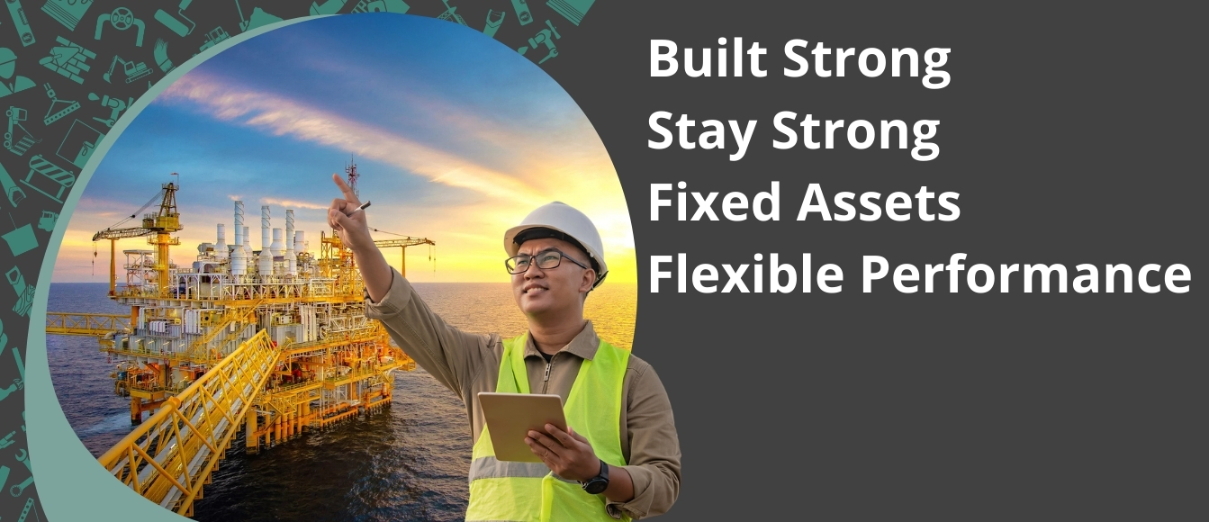 Blue And Yellow Modern Illustrative Professional Construction Company Promotion Facebook Cover
